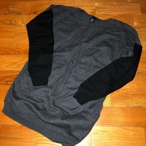 Trendy Maternity Sweater with Color Block Sleeves